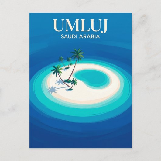 Rote Meer Inseln Saudi-Arabien Postkarte (Vorderseite)