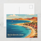 Rote-Meeres-Strände, Assab, Eritrea Eritrea Postkarte (Vorne/Hinten)
