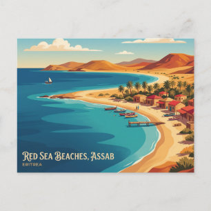 Rote-Meeres-Strände, Assab, Eritrea Eritrea Postkarte