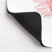 Rote Meereswelt Mousepad (Ecke)