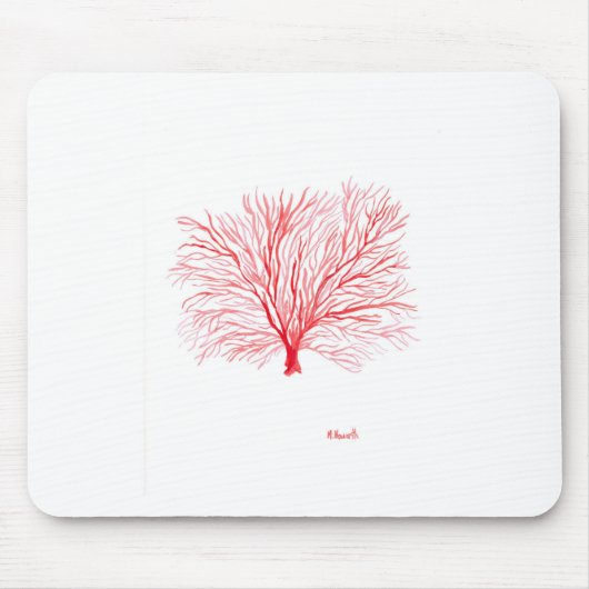 Rote Meereswelt Mousepad (Vorne)