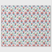 Rote Meerjungfrau Geburtstags-Geschenkverpackung i Geschenkpapier (Flach)