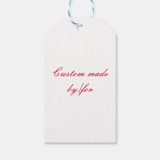 Rote Meerjungfrau Geschenkanhänger (Rückseite)