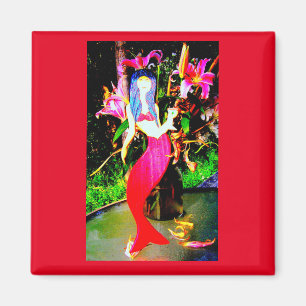 Rote Meerjungfrau Magnet