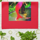 Rote Meerjungfrau Schönheitspartys Thunder_Cove Geschirrtuch (Gefaltet)