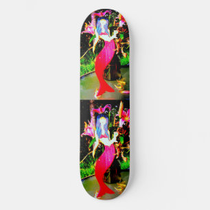 Rote Meerjungfrau Skateboard
