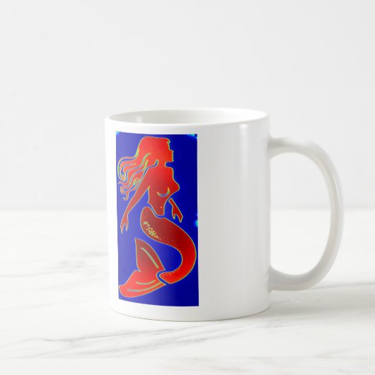 rote Meerjungfrau-Tasse Kaffeetasse (Rechts)