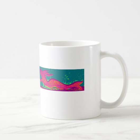 rote Meerjungfrau-Tasse Kaffeetasse (Rechts)