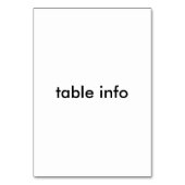 Rote Meerjungfrau Tischnummer (Rückseite)