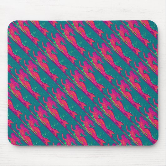 rote Meerjungfrauen, die mousepad schwimmen (Vorne)