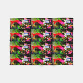 Rote Meerjungfrauen Fleecedecke (Vorderseite (Horizontal))