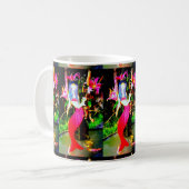 Rote Meerjungfrauen Kaffeetasse (Vorderseite Links)