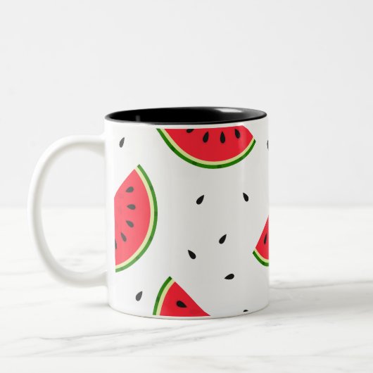 Rote Melone Zweifarbige Tasse (Links)