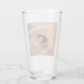 Rote Merle-Auge Glas (Rückseite)
