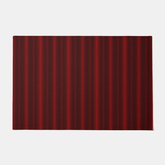 Rote metallische Streifen Fußmatte (Vorderseite)
