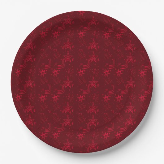 Rote Metallstäbe - PAPER-PARTY-TELLER Pappteller (Vorderseite)