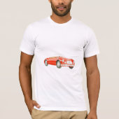 Rote MGA klassische Auto T-Shirt Kunst (Vorderseite)