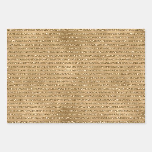 Rote Minze, grüner Glitzer Streifen          Geschenkpapier Set (Vorderseite)