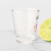 Rote Minze Pfefferminze Schnapsglas (Links)