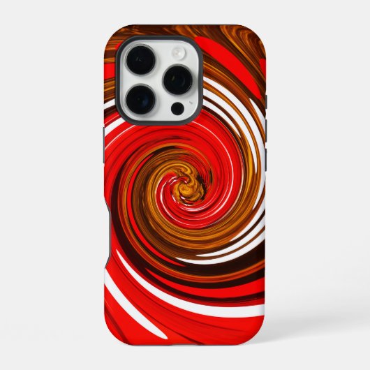 Rote Mischkunst iPhone Hülle (Rückseite)