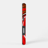 Rote Mischkunst iPhone Hülle (Rechte Seite)