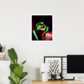 Rote Mit Augen Baumfrösche Poster (Heimbüro)