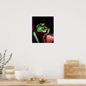 Rote Mit Augen Baumfrösche Poster (Küche)