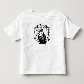 Rote mit Augen Eule Kleinkind T-shirt