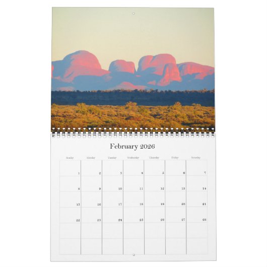 rote Mitte 2025 Kalender (Feb 2026)