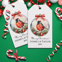 Rote Mockingbird Winterlandschaft