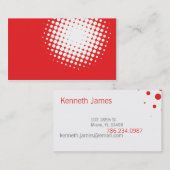 Rote moderne Visitenkarte (Vorne/Hinten)