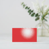 Rote moderne Visitenkarte (Stehend Vorderseite)