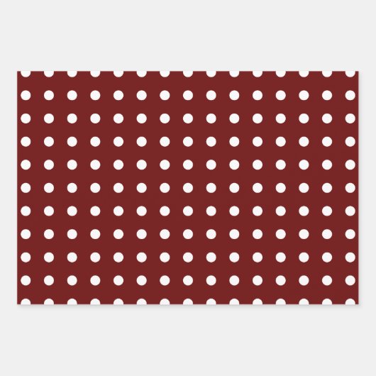 Rote moderne Weihnachtsbäume Schneeflocken Festlic Geschenkpapier Set (Vorderseite 2)