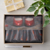Rote Mohn-Gotik-Beine-Decoupage-Papier Seidenpapier (Geschenk)