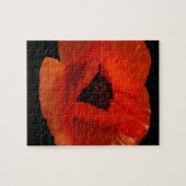 Rote Mohn-Makro Puzzle (Horizontal)