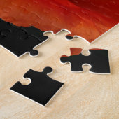 Rote Mohn-Makro Puzzle (Seite)