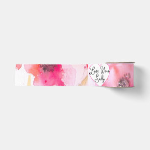 Rote Mohn Mohnblumen Blumen Floral Aquarell Ehefra Ripsband