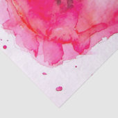 Rote Mohn Mohnblumen Blumen Wasserfarbe Ehefrau Seidenpapier (Detail)