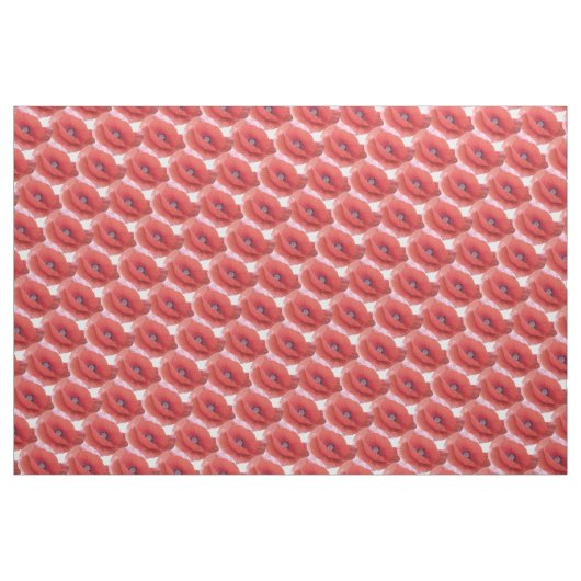 rote Mohn. Stoff (Yard (91,4 cm))