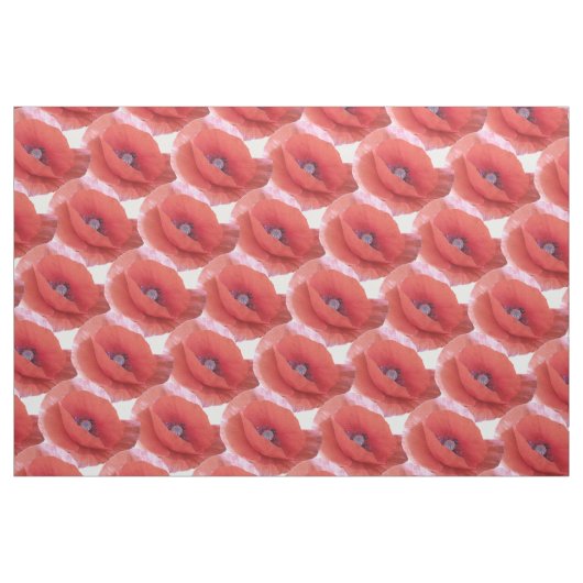 rote Mohn. Stoff (Fat Quarter (45,7 x 55,9 cm))