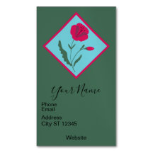 Rote Mohn Visitenkarte