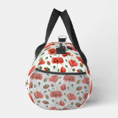 Rote Mohn-Wasserfarbe-Wildblume Duffle Bag (Rechts)