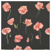 Rote Mohnblume Blume Stoff (Nahaufnahme)