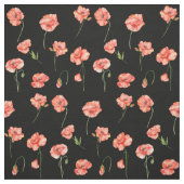 Rote Mohnblume Blume Stoff (Muster)