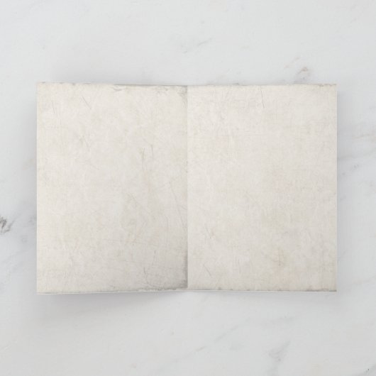 rote Mohnblume Blume und Cattails Karte (Innenseite)