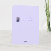 Rote Mohnblume Blume Wasserfarbene Kunst, Dichtung Karte (Rückseite)