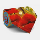 Rote Mohnblume Krawatte (Gerollt)