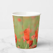 Rote Mohnblume Pappbecher (Links)