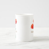 Rote Mohnblume Personalisiert Porzellantasse (Vorderseite)