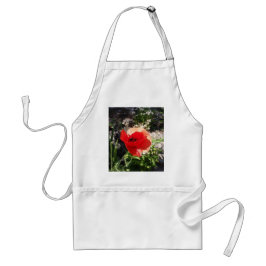 Rote Mohnblume Schürze